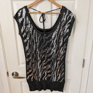 Sequin tunic/mini dress